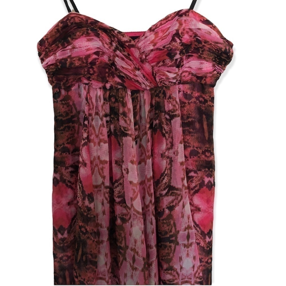 Laundry by Shelli Segal strapless snake print Maxi dress - Picture 2 of 5